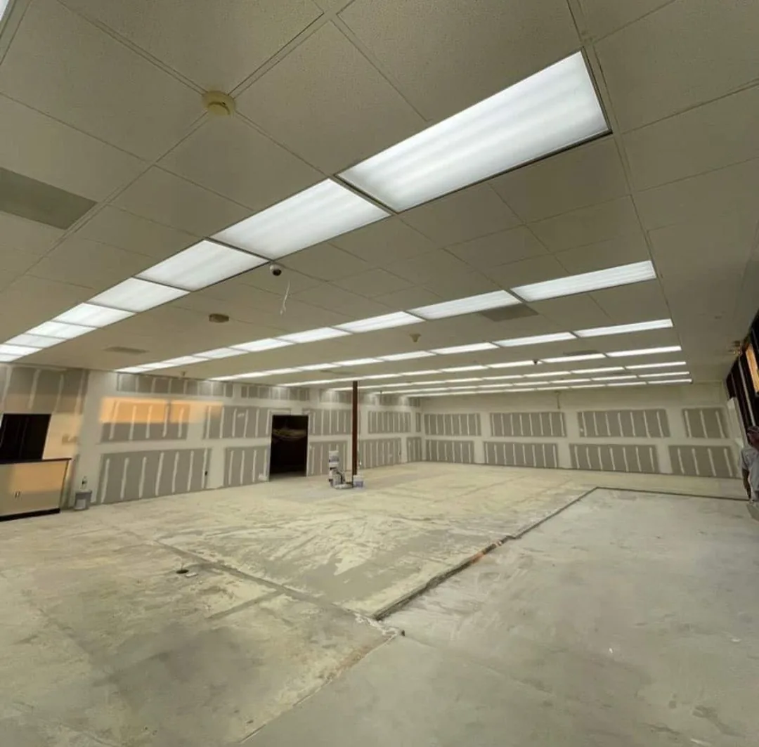 Commercial electrical build-out interior