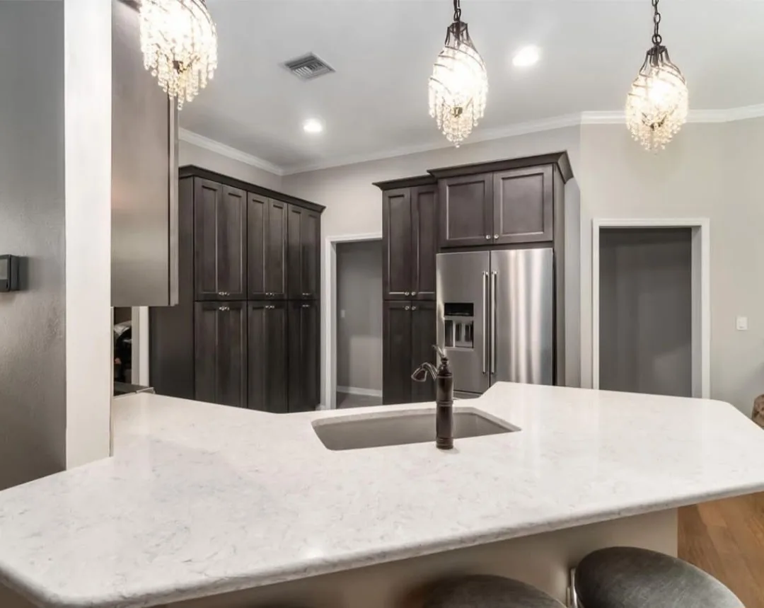 Kitchen pendant lighting wired by 352 Electric